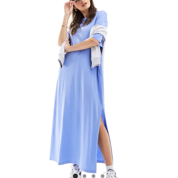 NWT ASOS oversized blue t shirt dress - Picture 1 of 4